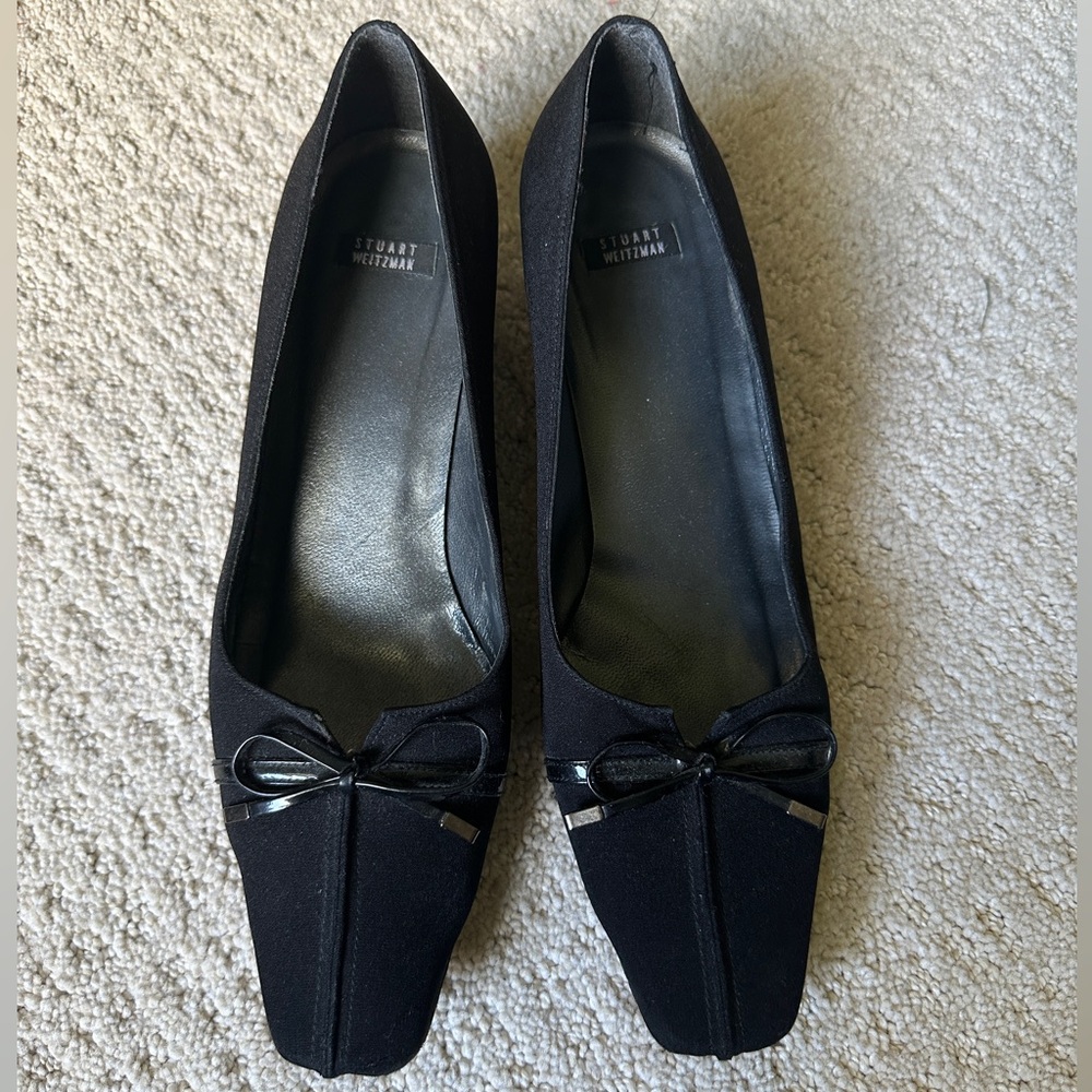 90’s vintage Stuart Weitzman Black Kitten Heels